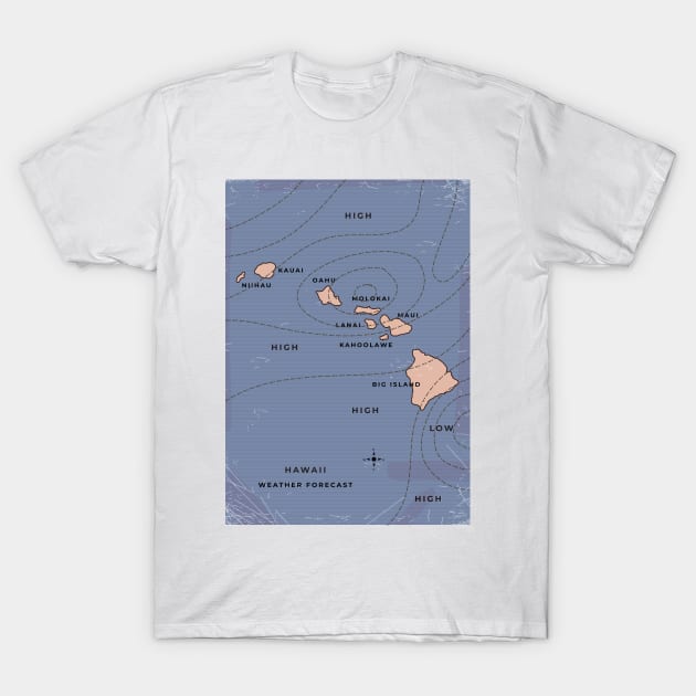 Hawaii weather map T-Shirt by nickemporium1